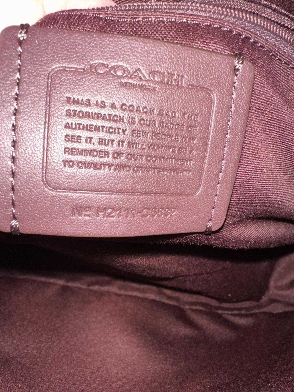 Coach Burgundy Leather Dome Satchel with Gold Hardware - Picture 6 of 6